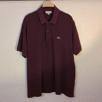 라코스테 버건디 피케 셔츠 US 2XL