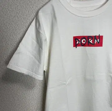 초레어 ZORN BOX LOGO PORN Tee 힙합 쇼와 레코드