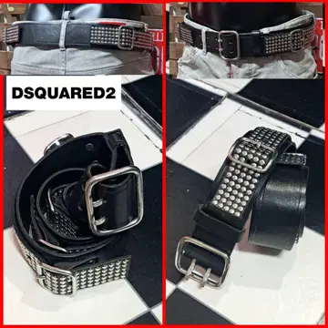 Dsquared2 디스퀘어드 스터드 가죽 벨트