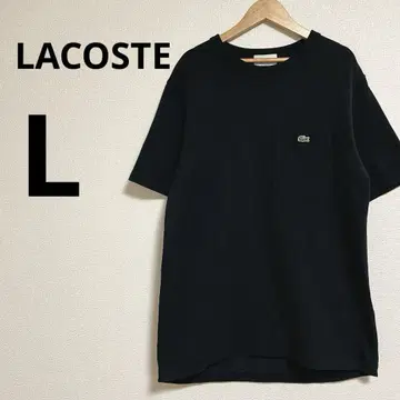 라코스테 LACOSTE 클래식 핏 티셔츠 반팔 코튼 100 블랙