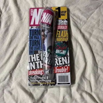 NWA 응원봉 가십 매거진 디자인