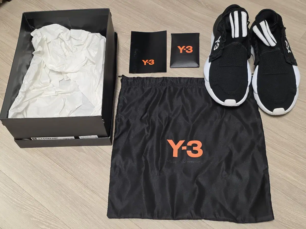 Y-3 KAIWA Knit Sneakers Black 265