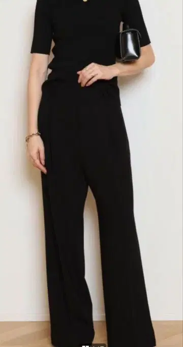 두지엠 클라세 트리아세 조젯 턱 팬츠