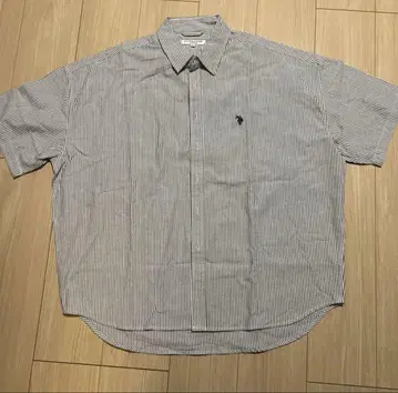 유에스플로어슨 U.S.POLO ASSN. 반팔 스트라이프 셔츠 L