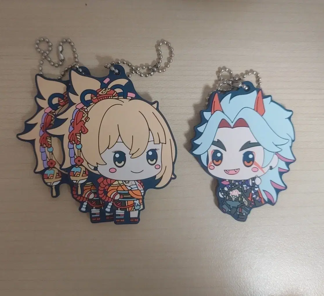 Genshin Impact Official Goods Yoimiya Itto Rubber Key Ring