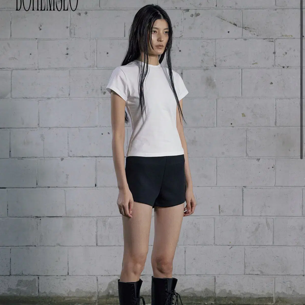 【BOHEMIAN SEOUL】HYPNOTIC BOATNECK T-SHIRT BOHEMIAN SEOUL | 보헤미안서울 Bohemian Seoul Hypnotic Boat
