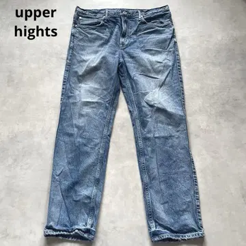 upper hights 블루 스트레이트 데님 팬츠