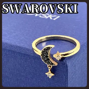 SWAROVSKI 스와로브스키 골드 링 반지 달 별