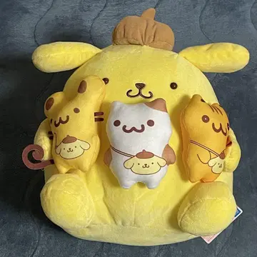 폼폼푸딩 팀 푸딩 모두 함께 산책하러 갔어요! BIG 봉제 인형