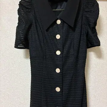 리젝시 러셀 레이스 머메이드 원피스 블랙