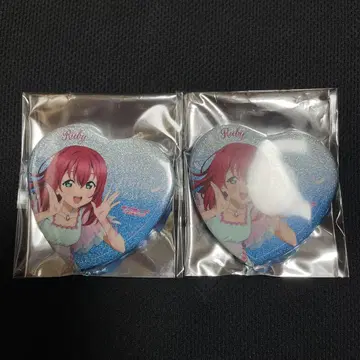 러브 라이브 선샤인 Aqours 바다의 반짝임 캔뱃지 루비