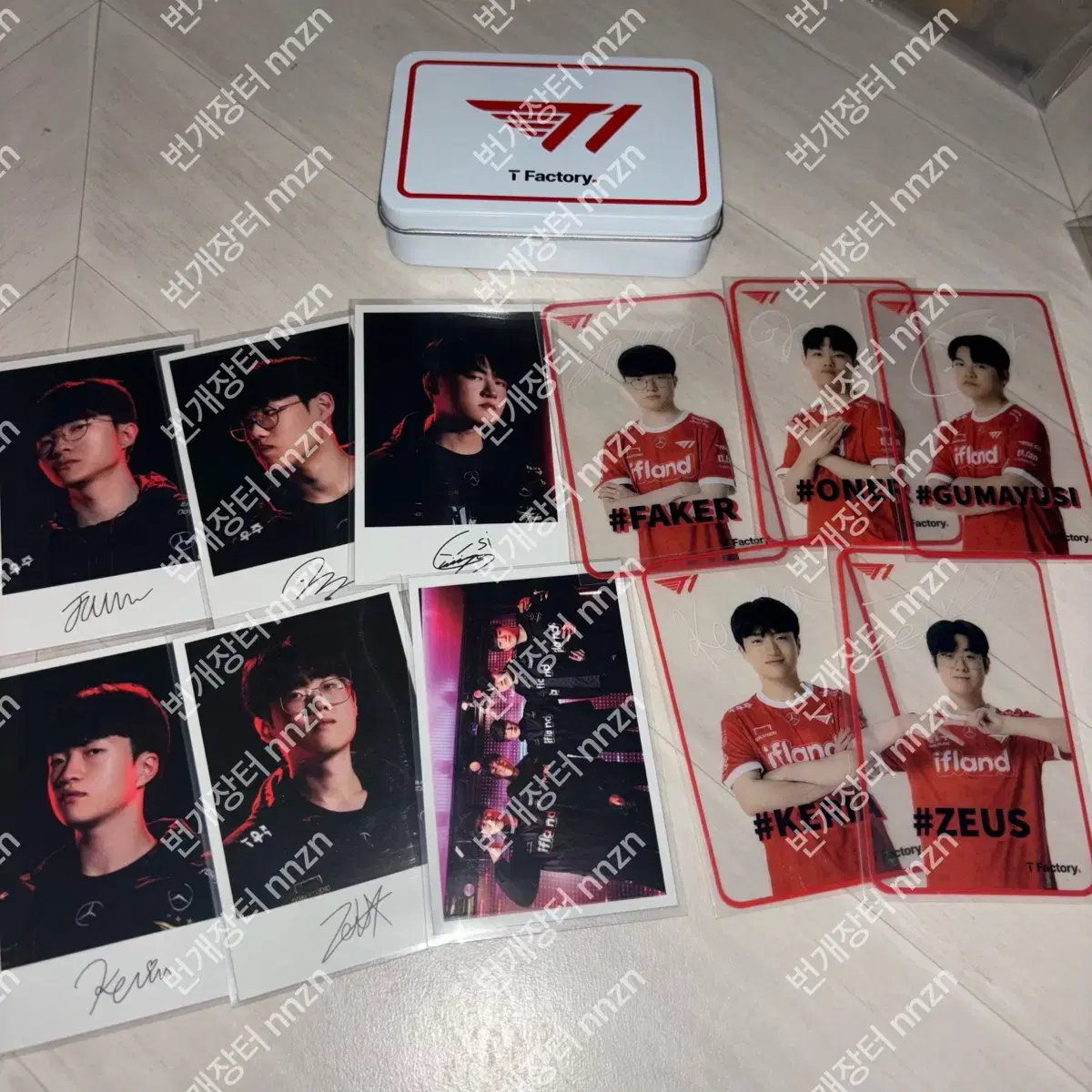 T1 Worlds Tistory photocard 12 sheets bulk Faker Owner Keria Gumayusi