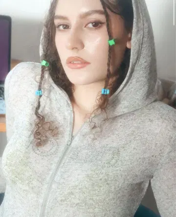 후드 그레이 지퍼 후드 부착 가디건