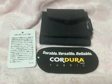 미사용 새상품 CORDURA 제 블랙 3단 폴더형 지갑