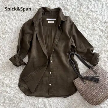Spick&Span 스픽 앤 스팬 긴팔 린넨 셔츠 하드 맨즈 린넨