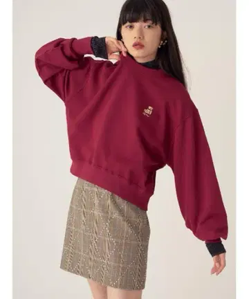LILY BROWN Lily Bear 맨투맨 보르도