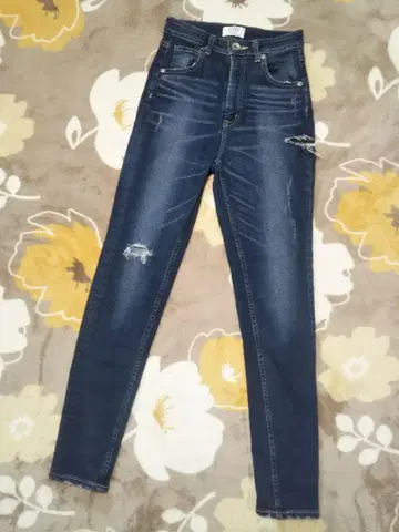 GYDA various ripped H/W 스키니 데님 M 다크 네이비