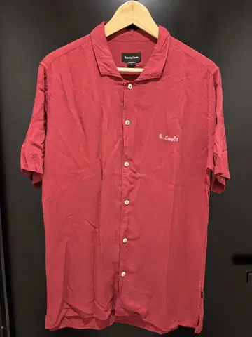 Barney Cools 빨간색 반팔 셔츠 M
