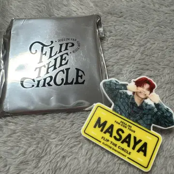 FLIP THE CIRCLE 팬 네이비 기무라 마사야 명찰
