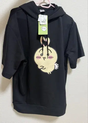 치이카와 아베일 반팔 후드티 토끼