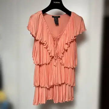 VANILLA COUTURE 프릴 슬리브리스 탑