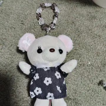 곰 봉제 인형 키링