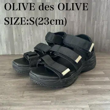컨디션 최상 OLIVE des OLIVE 스포츠 샌들 통굽 S 23cm