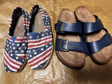 TOMS + 네이비 샌들 2종 세트 27.0~27.5