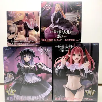 키세코이 키타가와 마린 피규어 4종 세트 쿠로에 시즈쿠 의상 리즈