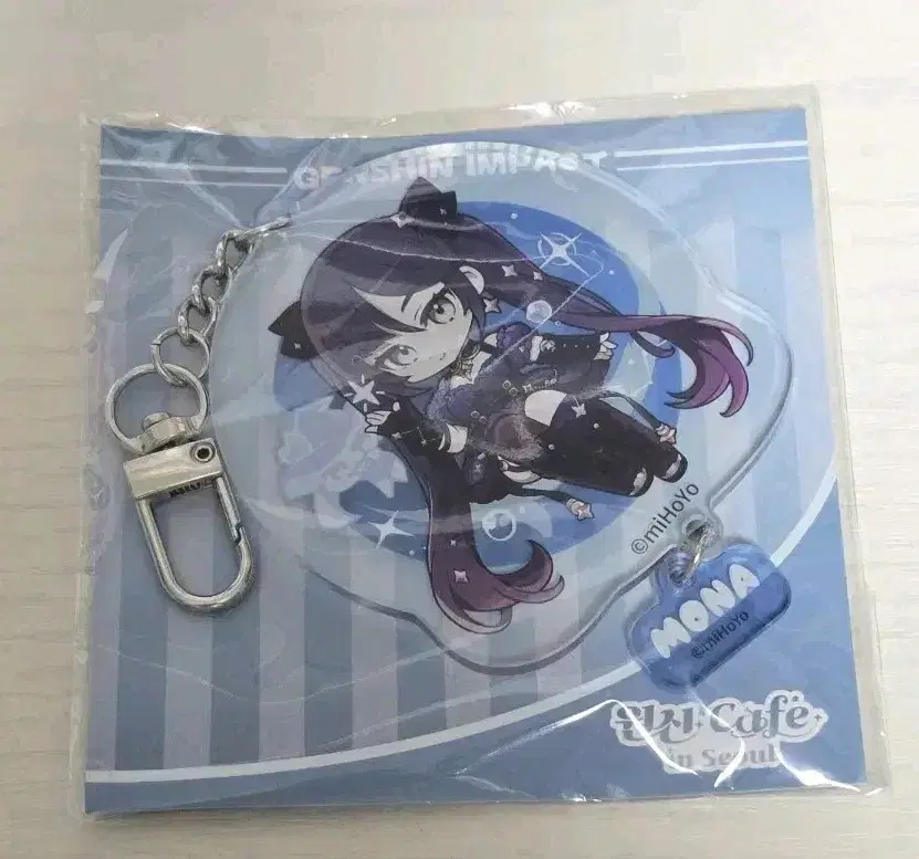 Genshin Impact Cafe Mona Acrylic Keyring