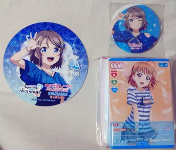 러브 라이브! Aqours 와타나베 요 캔뱃지 코스터