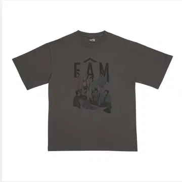 timelesz FAM 투어 티셔츠 차콜 그레이