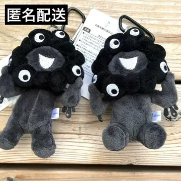 오사카 만국 박람회 얏쿠얏쿠 앉은 키링 블랙 봉제 인형 블랙 얏쿠