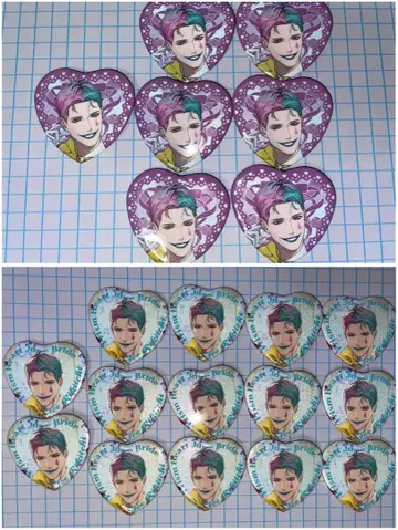 조 리키치 니지산지 Prism Heart 캔뱃지 묶음 판매