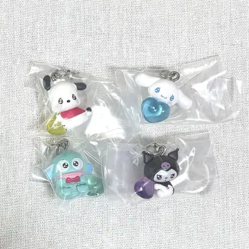 산리오 캐릭터즈 메지루시 액세서리 에모쿤 4종 세트