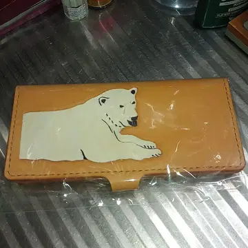 북극곰 가죽 지갑 장지갑