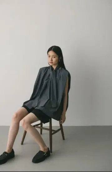 STYLEMIXER 스트라이프 플레어 블라우스