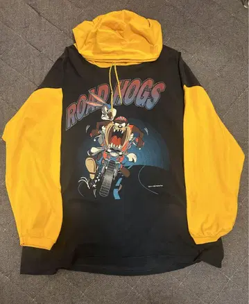 루니틴즈 90s 긴팔 티셔츠 후드 부착 후드티 US제