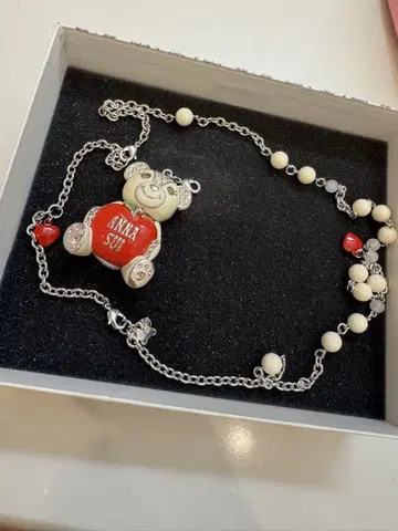 ANNA SUI 곰 펜던트 목걸이
