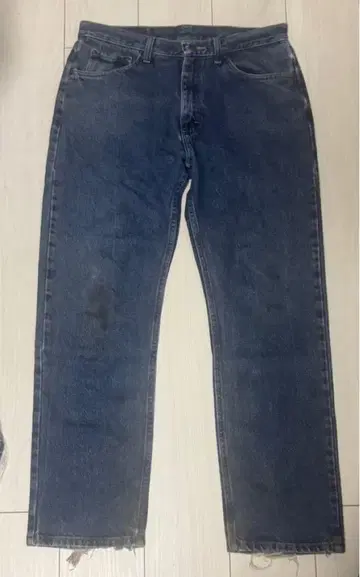 Wrangler 다크 블루 스트레이트 청바지