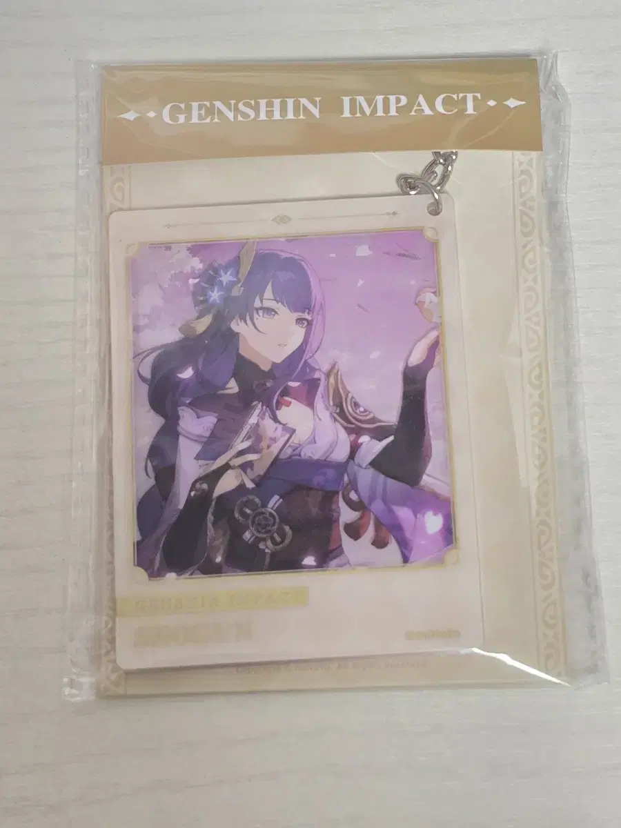Genshin Impact Cafe Raiden Shogun Acrylic Key Ring