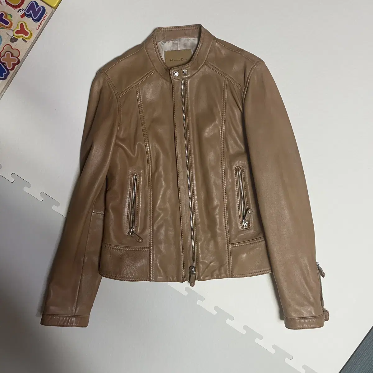 Massimo Dutti leather jacket s 55
