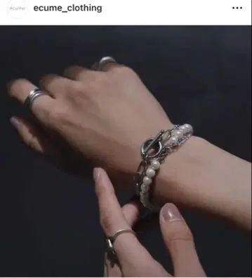 에쿠메 3웨이 진주 브레이슬릿