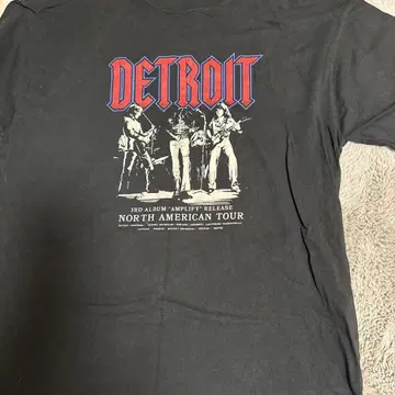 DETROIT NORTH AMERICAN TOUR 티셔츠 M