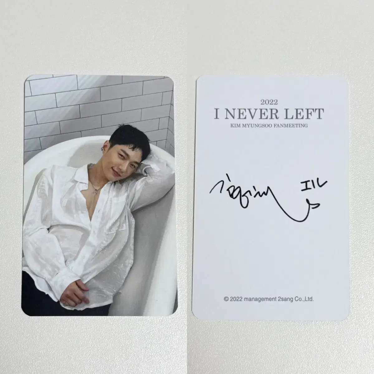 Infinite L Kim Myungsoo 2022 Fanmeeting Poca Unreleased Photocard wts