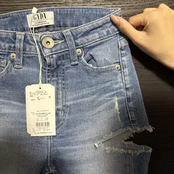 GYDA 아이스 컬러 스키니 데님 XS