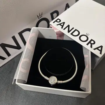 Pandora 실버 뱅글 팔찌