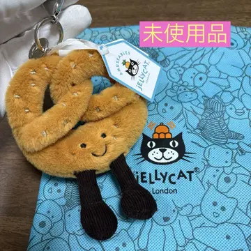 미사용품 제리캣 Jellycat 프레첼 모양 봉제 인형 키링