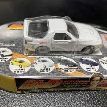 머리글자 D FC3S RX-7 미니카 화이트 RedSuns