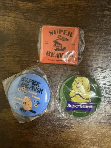 SUPER BEAVER 가챠 캔 배치 3개 세트 [ZOZO 마린 회장]